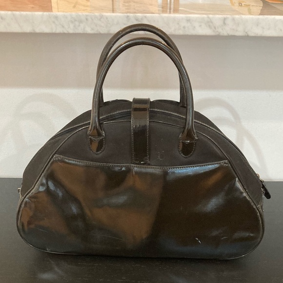 Black Patent Leather Dior Saddle Bowler Bag - Picture 4 of 12